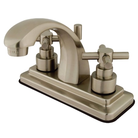 Kingston Brass KS4648EX 4" Centerset Bathroom Faucet, Brushed Nickel KS4648EX